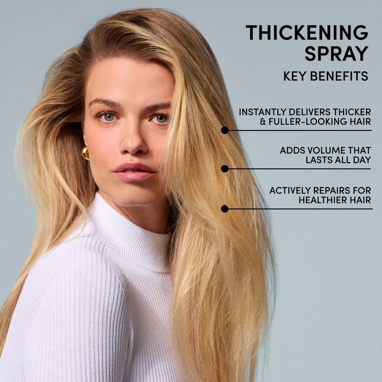 slide 4 of 8, OUAI Thickening & Volume Spray for Flat, Thinning Hair 6 oz/177ml, 