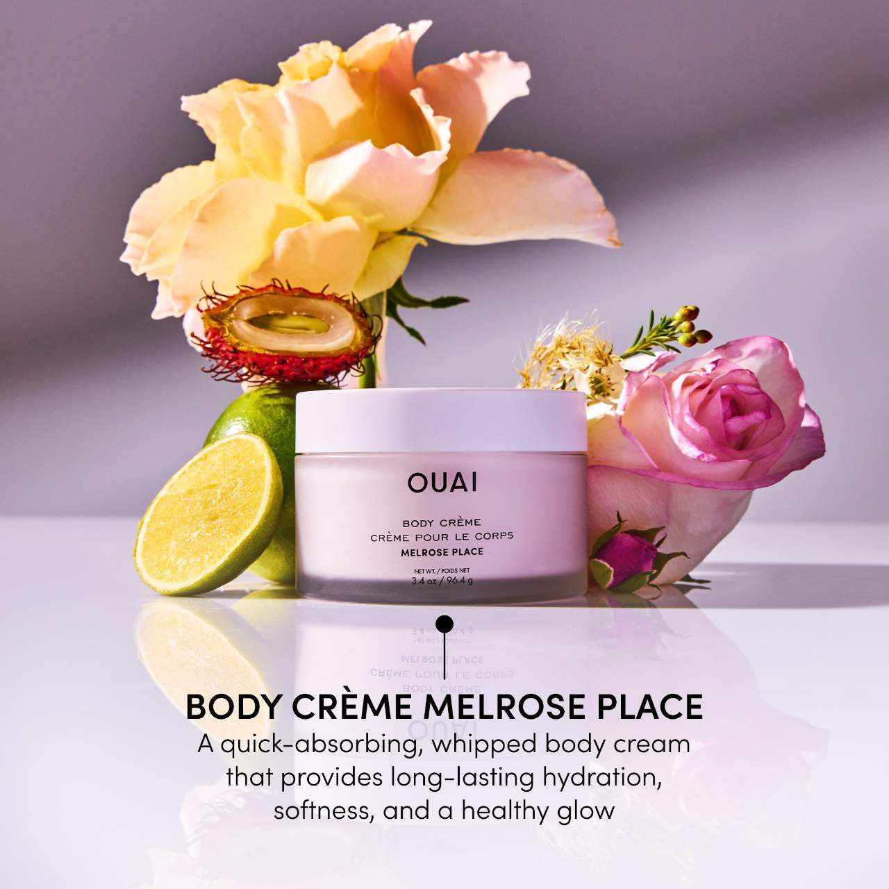 slide 3 of 8, OUAI Melrose Place Moisturizing Body Cream 7.5 oz/ 212 g,