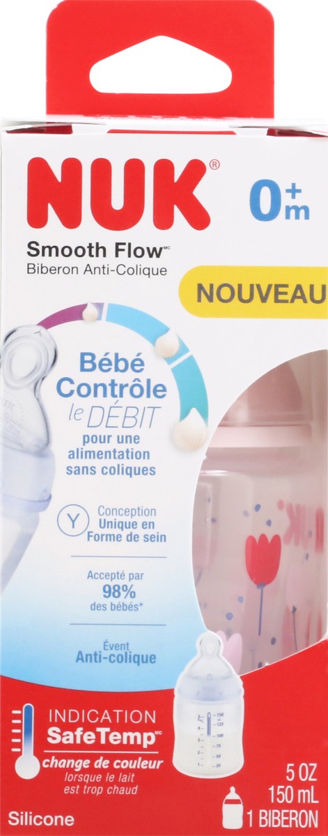 slide 4 of 9, NUK Smooth Flow 0+ Months Anti-Colic 5 Ounce Bottles 1 ea, 1 ct