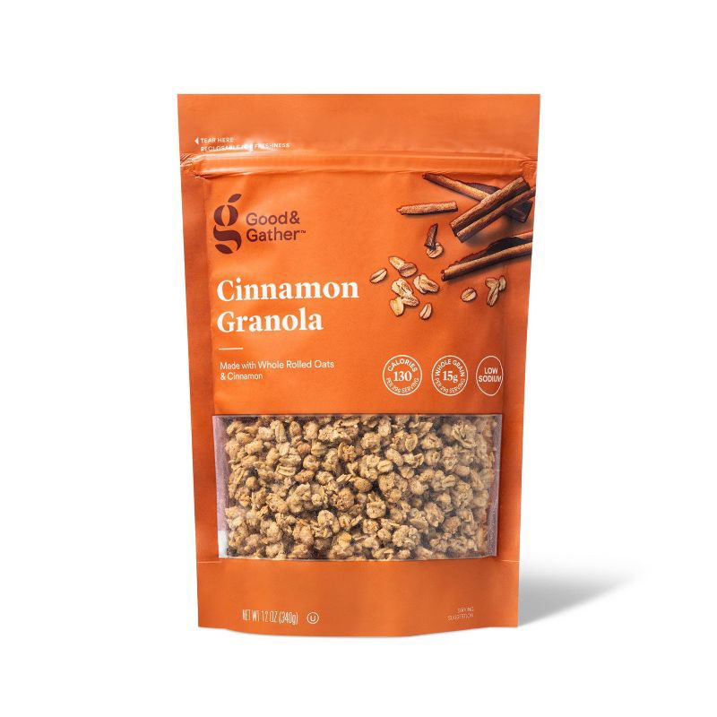 slide 1 of 3, Cinnamon Granola - 12oz - Good & Gather™, 12 oz