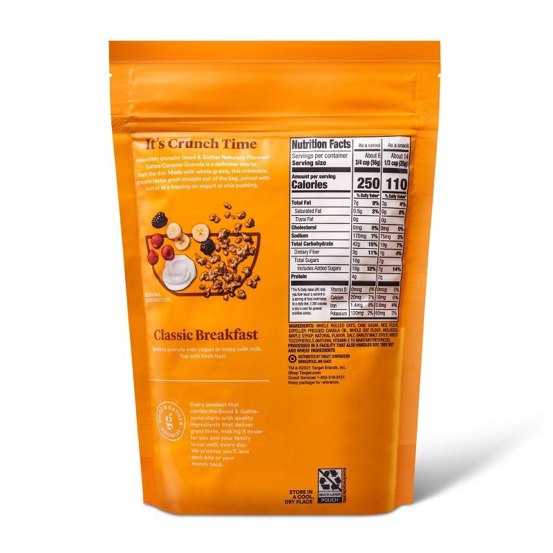 slide 3 of 3, Salted Caramel Naturally Flavored Granola - 12oz - Good & Gather™, 12 oz