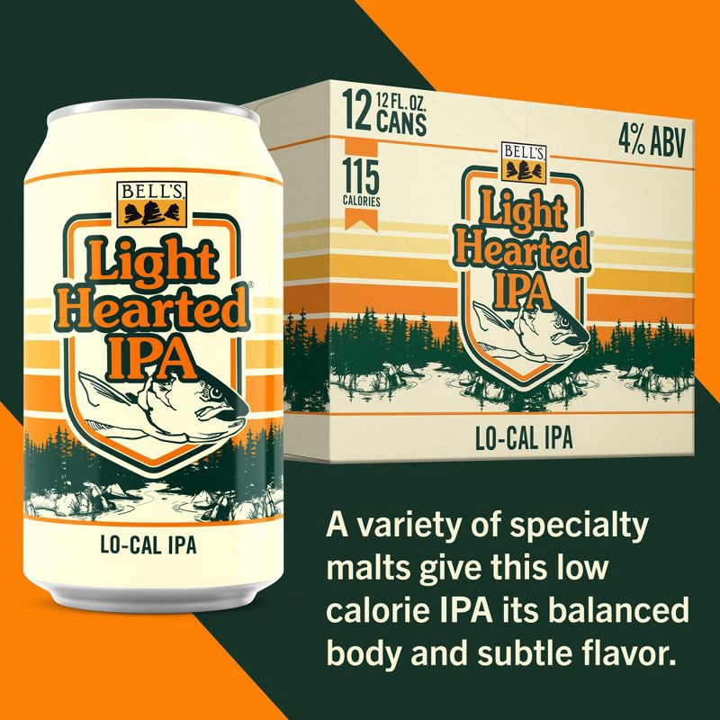 slide 7 of 10, Bell's Brewery Bell's Light Hearted IPA Beer - 12pk/12 fl oz Cans, 12 ct; 12 fl oz