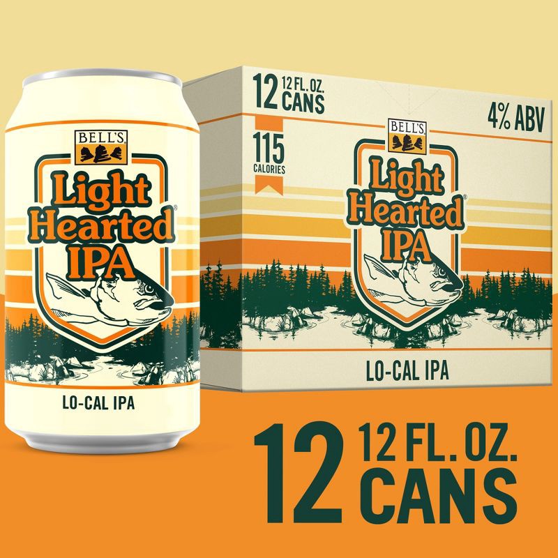 slide 9 of 10, Bell's Brewery Bell's Light Hearted IPA Beer - 12pk/12 fl oz Cans, 12 ct; 12 fl oz