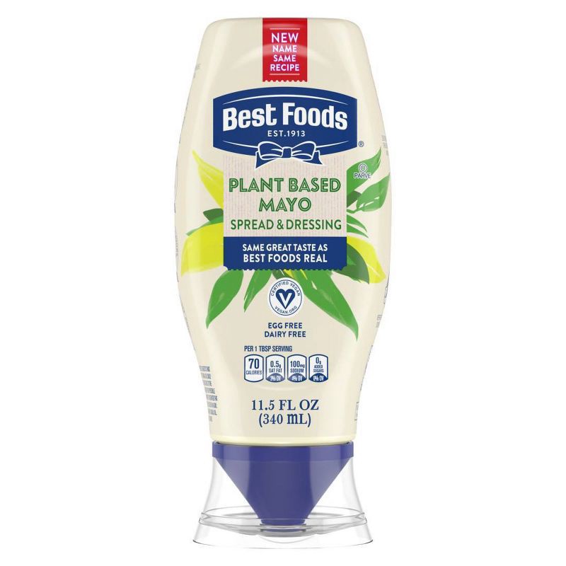 slide 2 of 9, Best Foods Plant Based Vegan Mayo Dressing and Sandwich Spread – 11.5oz, 11.5 oz