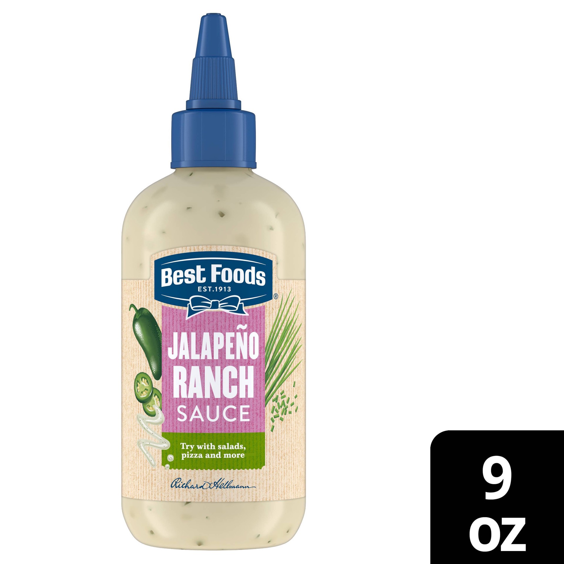 slide 1 of 7, Best Foods Jalapeno Ranch Sauce - 9oz, 9 oz