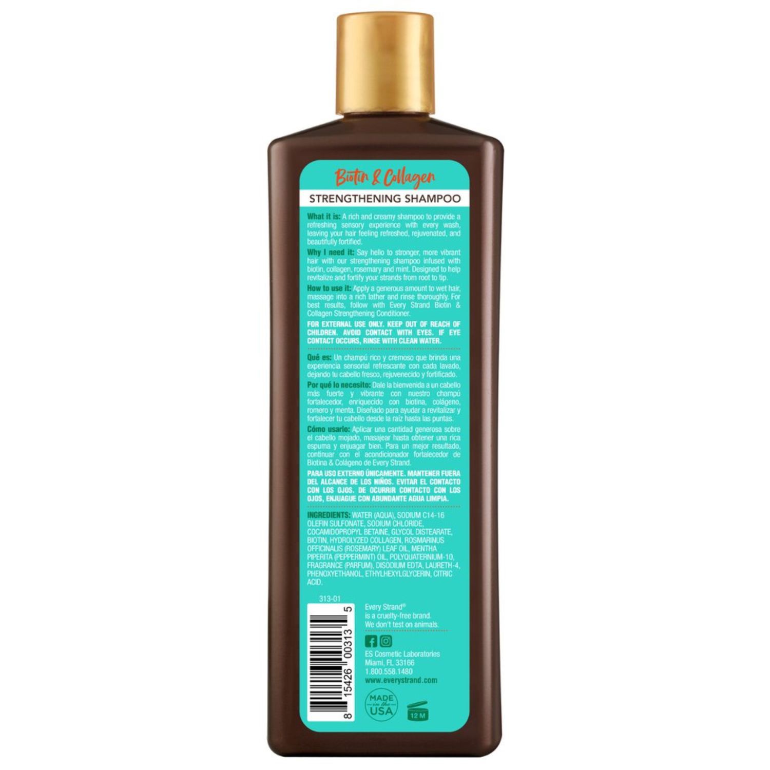 slide 2 of 2, EVERY STRAND - DSD HAIR Biotene Biotin & Collagen Shampoo, 13.5 Oz, 13.5 oz