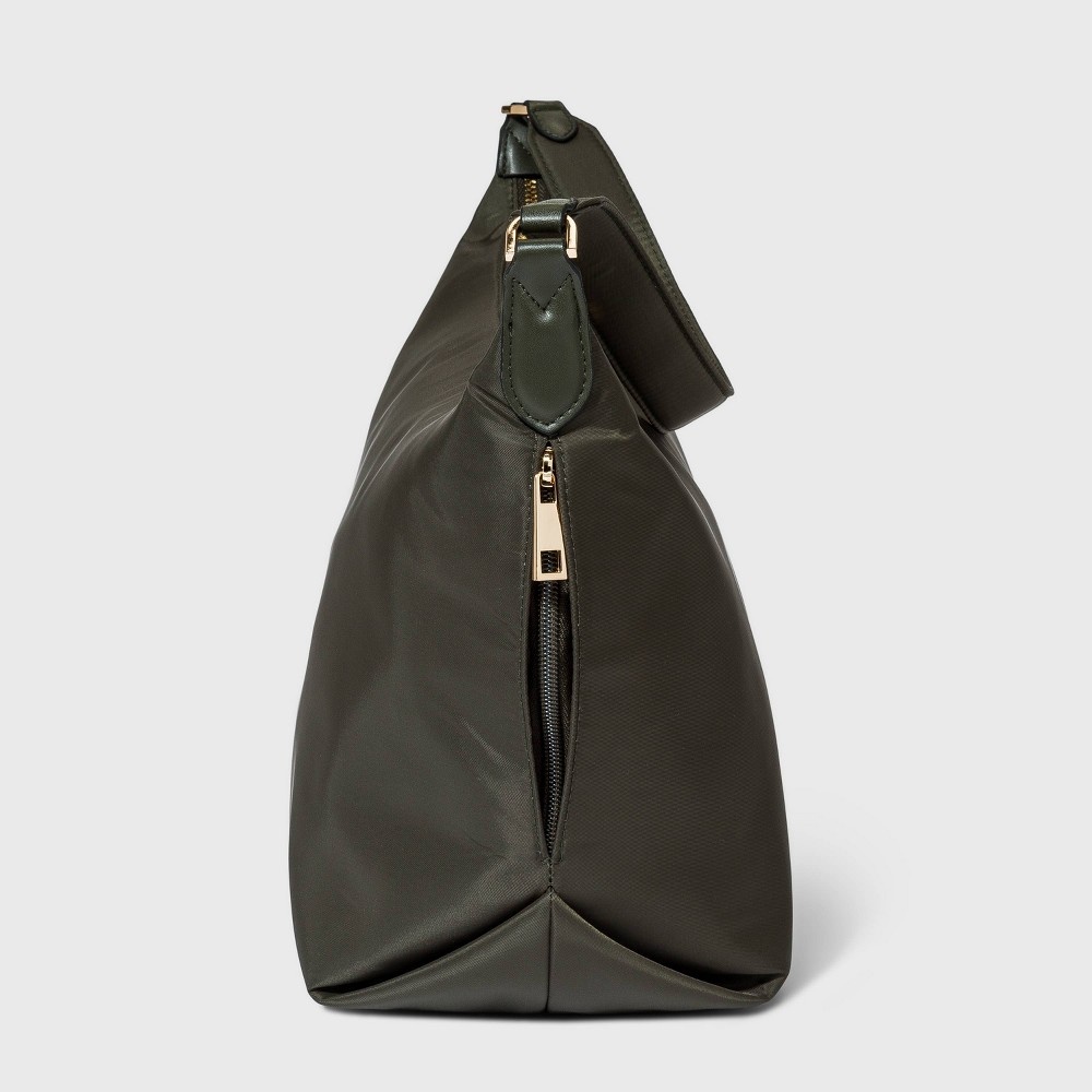 slide 4 of 4, Zip Closure Shoulder Handbag - A New Day Green, 1 ct
