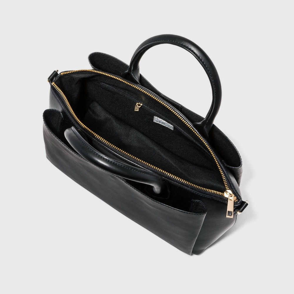 slide 2 of 3, Dome Satchel Handbag - A New Day Black, 1 ct