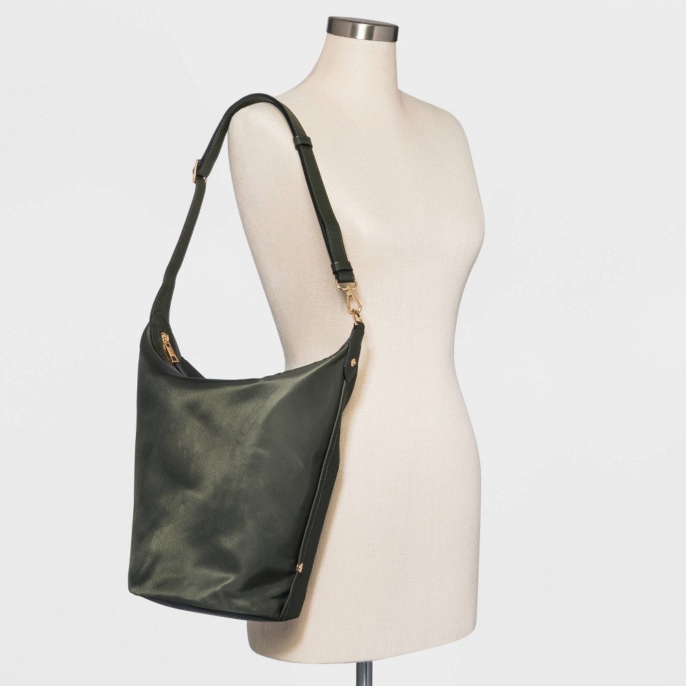 slide 3 of 5, Convertible Shoulder Handbag - A New Day Green, 1 ct