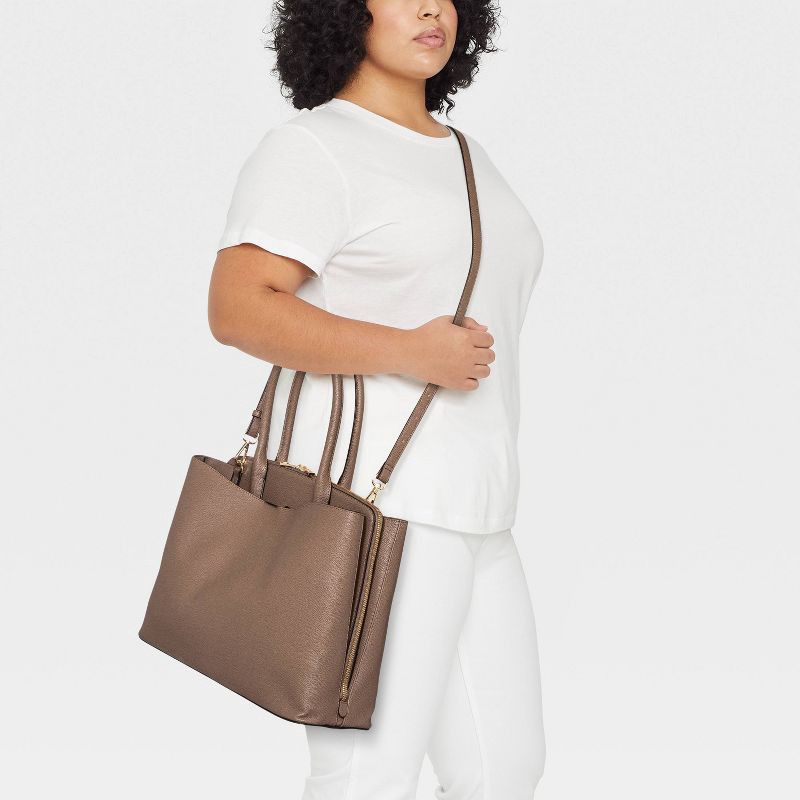 A New Day Dome Crossbody Bag, Dark Taupe
