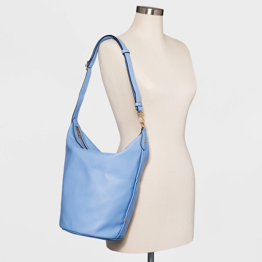slide 3 of 5, Convertible Shoulder Handbag - A New Day Blue, 1 ct