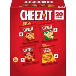 Cheez-It Baked Snack Crackers Family Size Variety Pack - 20ct