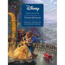 Simon & Schuster Disney Dreams Collection Thomas Kinkade Studios Disney Princess Coloring Book - (Paperback)