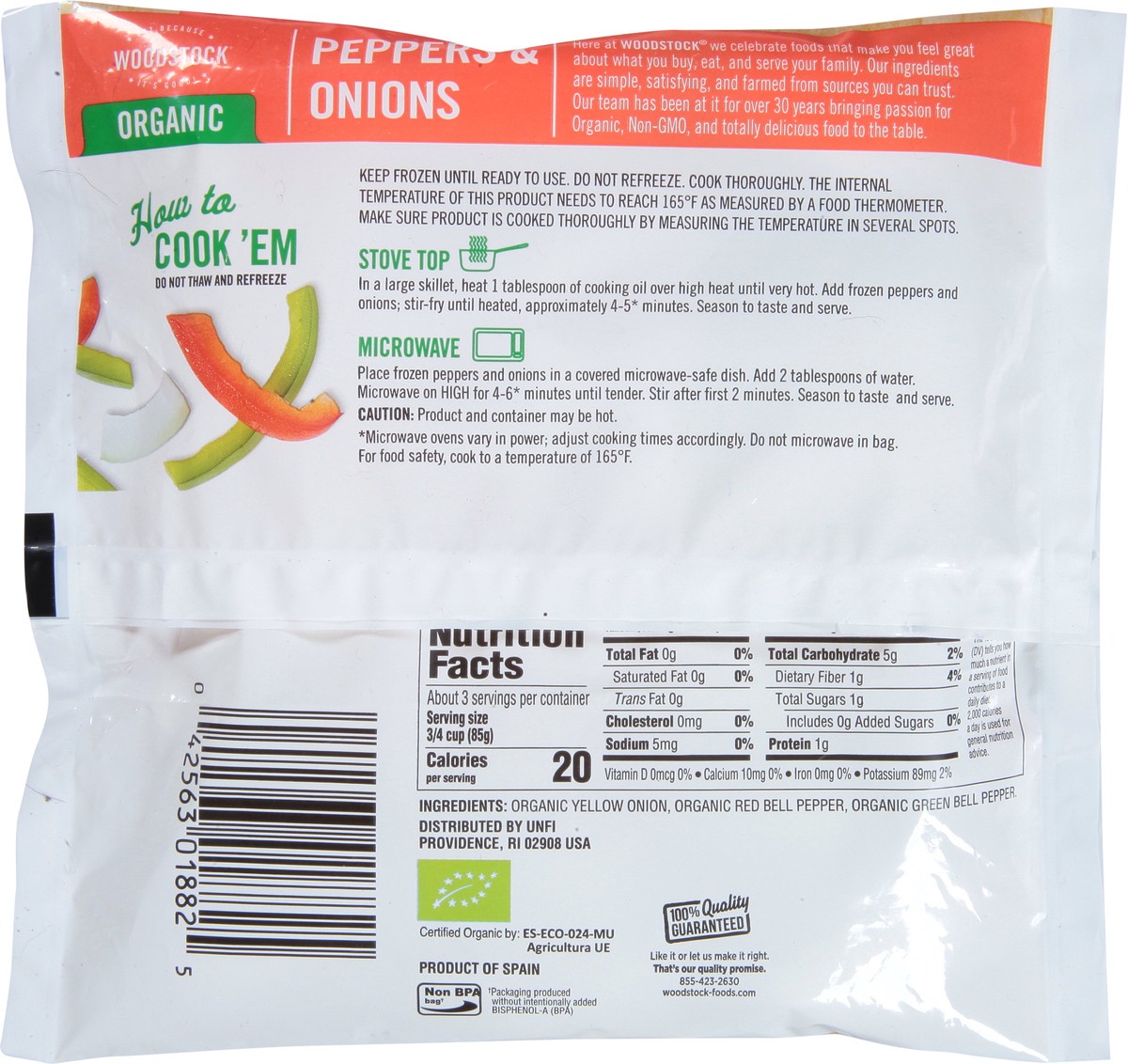 slide 8 of 12, Woodstock Organic Peppers & Onions 10 oz, 10 oz
