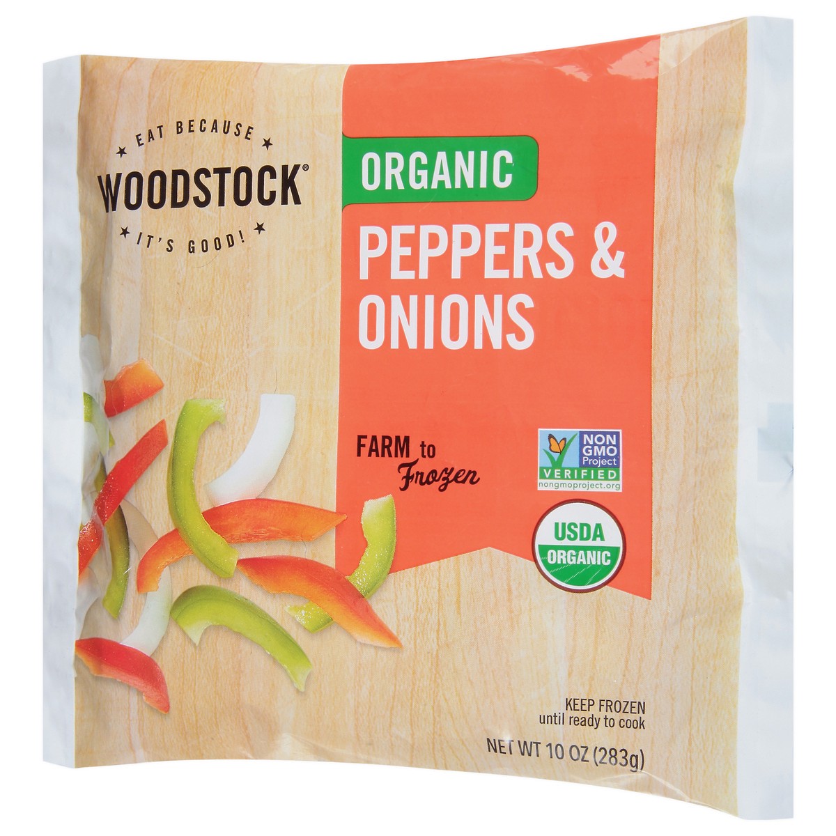 slide 6 of 12, Woodstock Organic Peppers & Onions 10 oz, 10 oz