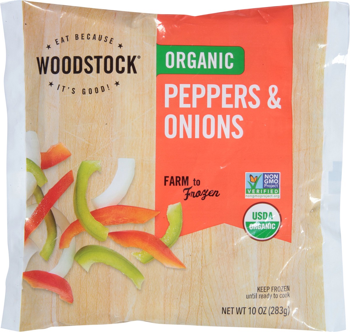 slide 3 of 12, Woodstock Organic Peppers & Onions 10 oz, 10 oz