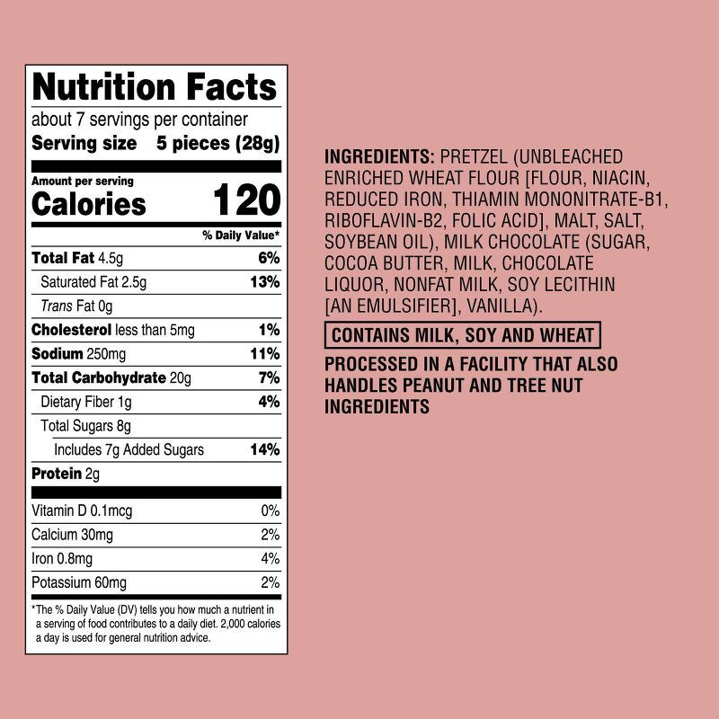 slide 4 of 4, Milk Chocolate Covered Mini Pretzels Candy - 7oz - Favorite Day™, 7 oz