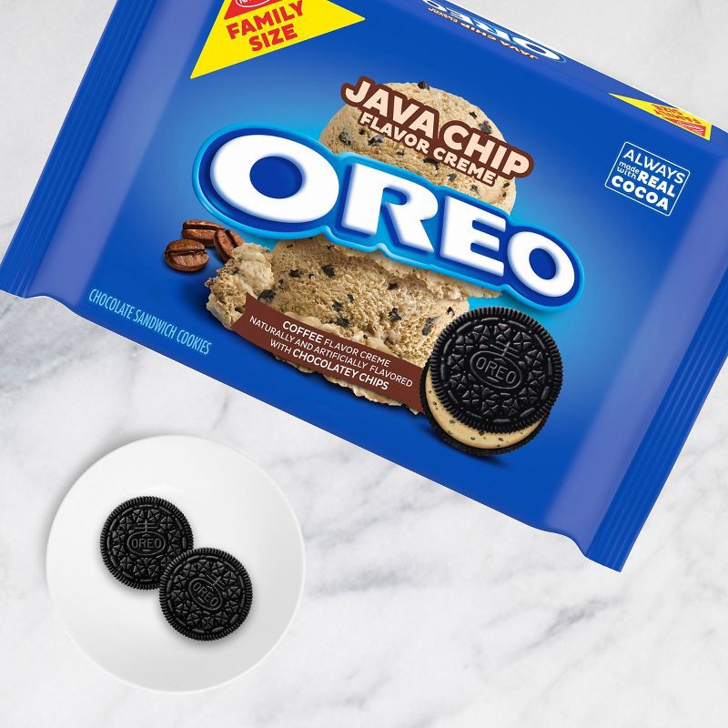 slide 5 of 13, Java Chip OREO Cookies Family Size - 17oz, 17 oz