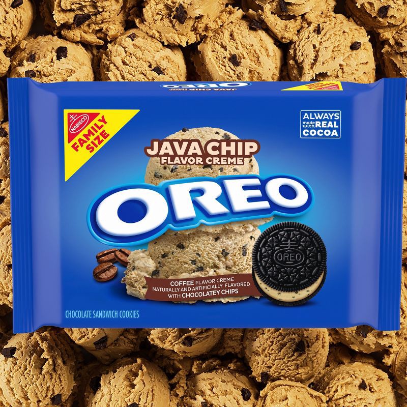 slide 6 of 13, Java Chip OREO Cookies Family Size - 17oz, 17 oz