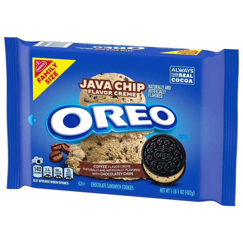 slide 8 of 13, Java Chip OREO Cookies Family Size - 17oz, 17 oz