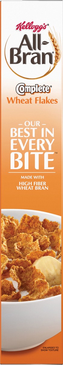 slide 5 of 7, All-Bran Kellogg's All Bran Breakfast Cereal, 8 Vitamins and Minerals, High Fiber Cereal, Complete Wheat Flakes, 18oz Box, 1 Box, 18 oz