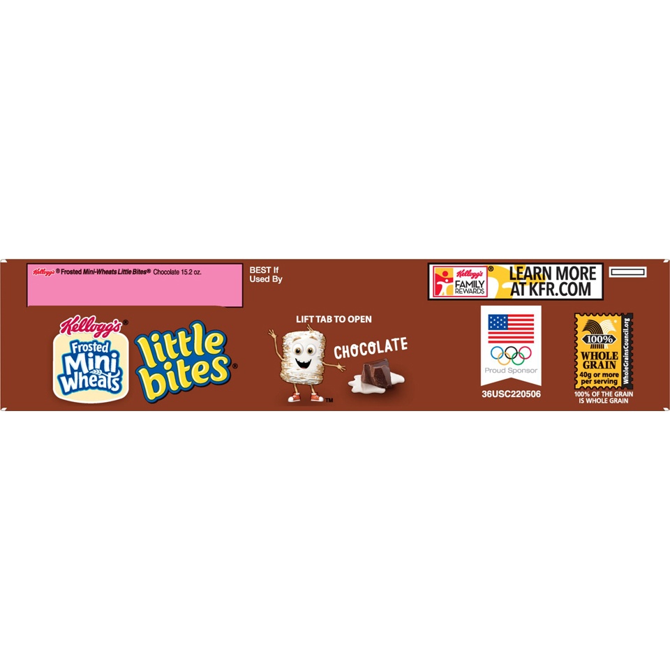 slide 2 of 5, Frosted Mini-Wheats Chocolate Little Bites Cereal, 15.8 oz