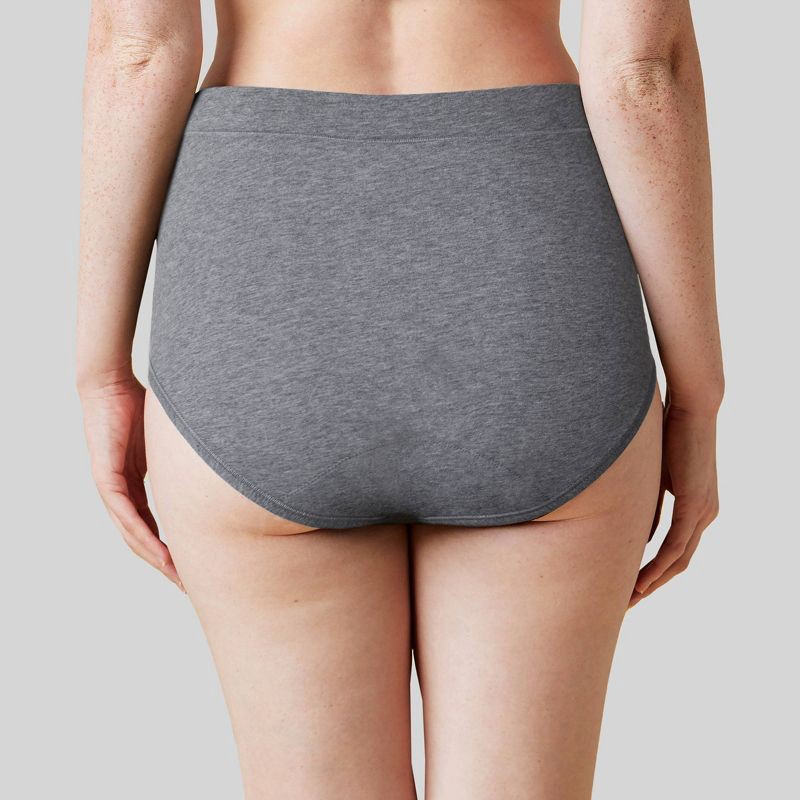 Thinx for All Women's Super Absorbency High-Waist Brief Period Underwear -  Gray XL 1 ct