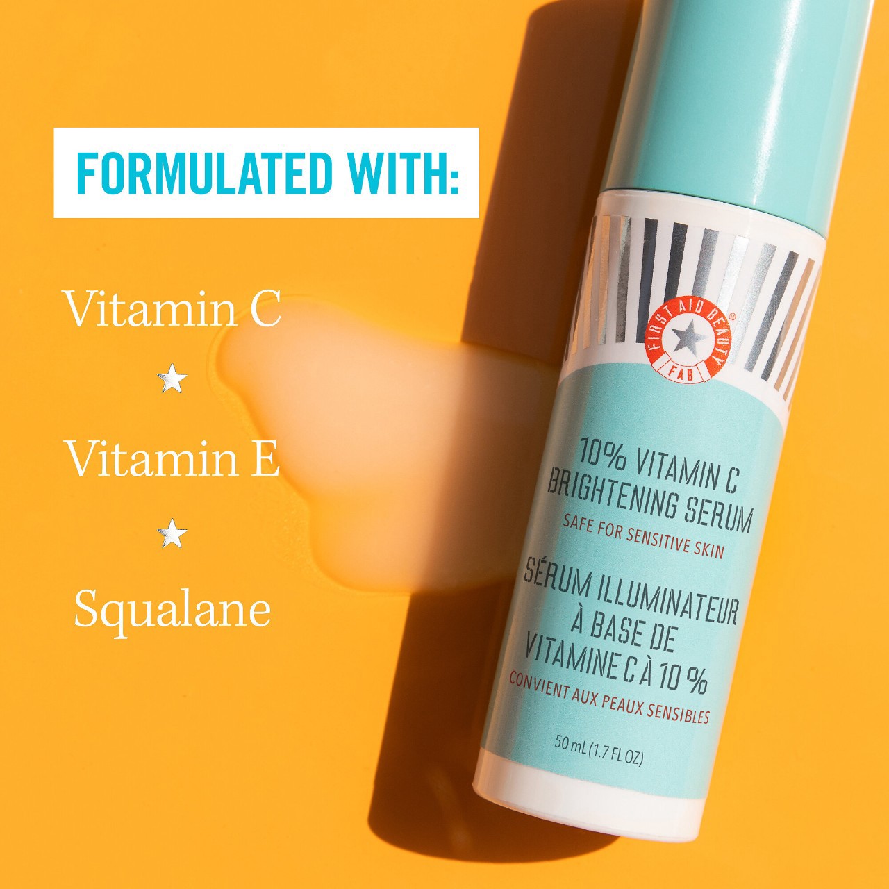 slide 4 of 9, First Aid Beauty 10% Vitamin C Brightening Serum 1.7 oz / 50 mL,