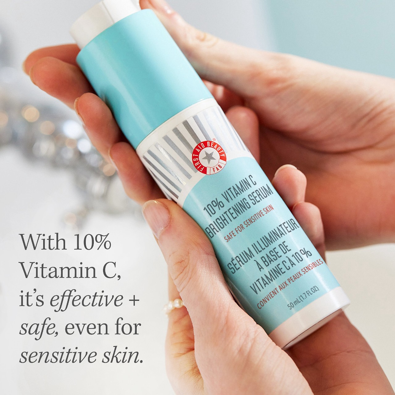slide 9 of 9, First Aid Beauty 10% Vitamin C Brightening Serum 1.7 oz / 50 mL,