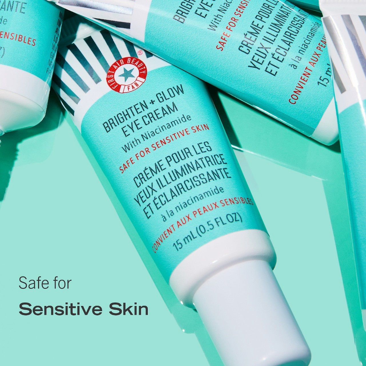 slide 4 of 7, First Aid Beauty Brighten + Glow Eye Cream with Niacinamide 0.5 oz / 15 ml, 