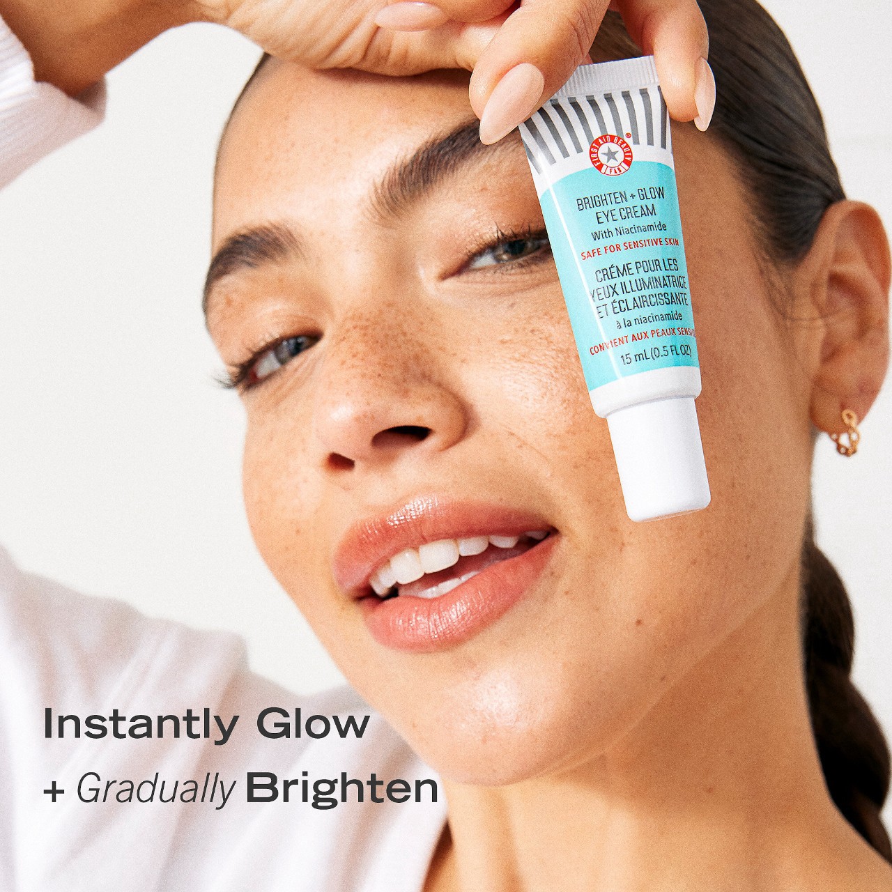 slide 7 of 7, First Aid Beauty Brighten + Glow Eye Cream with Niacinamide 0.5 oz / 15 ml, 