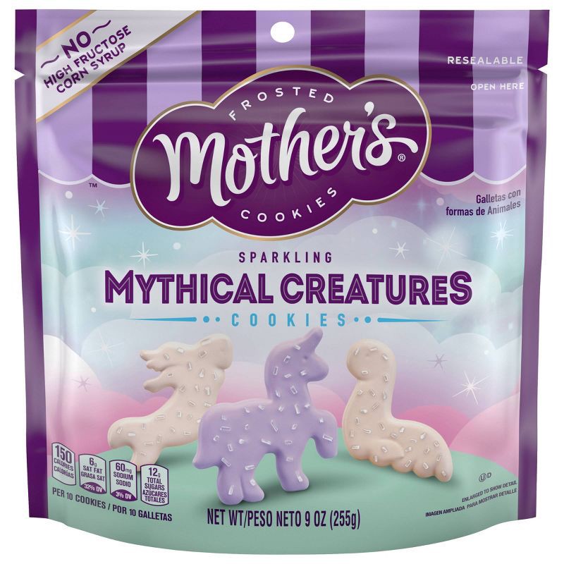 slide 1 of 3, Mother's Cookies Mother's Mythical Creature Cookies - 9oz, 9 oz