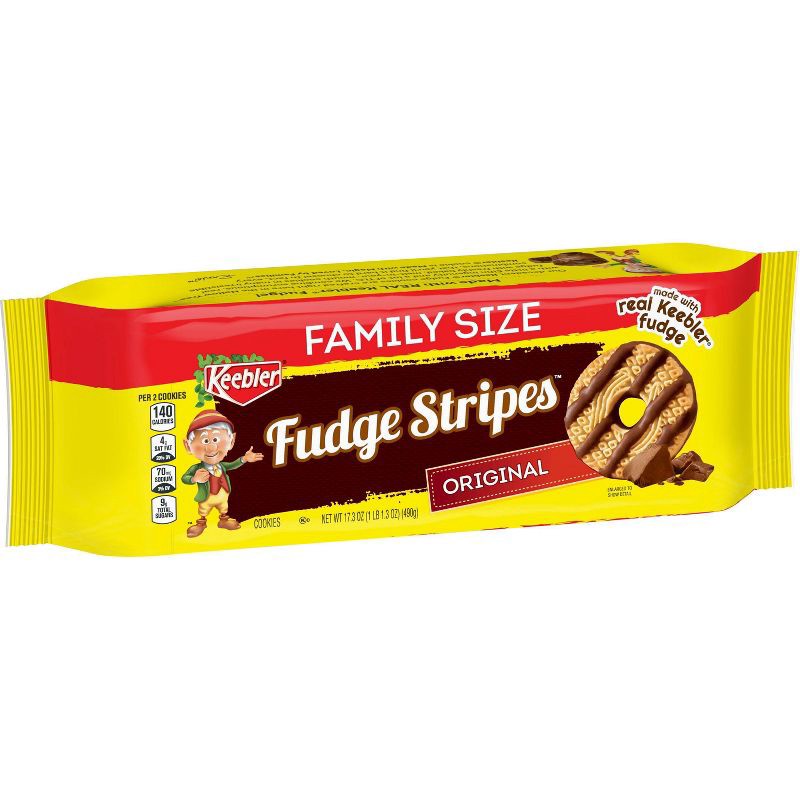 slide 2 of 5, Keebler Fudge Stripes Family Size Cookies - 17.3oz, 17.3 oz
