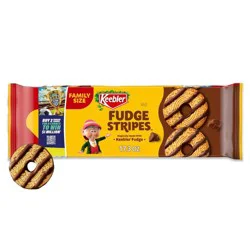 Keebler Fudge Stripes Family Size Cookies - 17.3oz