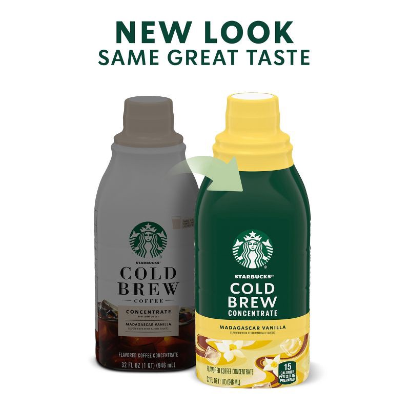 slide 3 of 9, Starbucks Cold Brew Coffee — Madagascar Vanilla — Multi Serve Concentrate — 1 bottle (32 fl oz.), 1 bottle, 32 fl oz