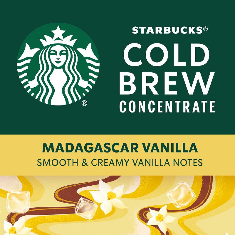 slide 4 of 9, Starbucks Cold Brew Coffee — Madagascar Vanilla — Multi Serve Concentrate — 1 bottle (32 fl oz.), 1 bottle, 32 fl oz