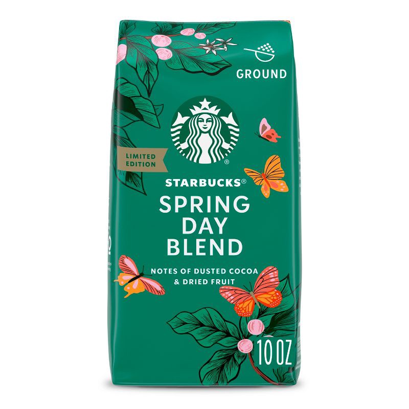 slide 1 of 1, Starbucks Medium Roast Ground Coffee — Spring Day Blend — 100% Arabica — 1 bag (10 oz), 10 oz