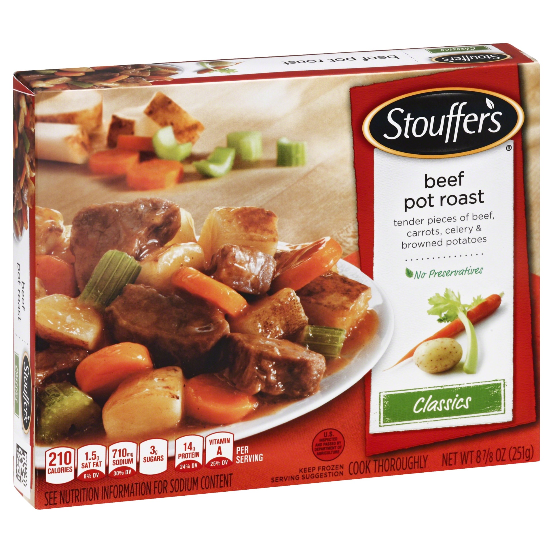 slide 1 of 1, Stouffer's Stouffers Home Style Beef Pot Roast, 8.8 oz