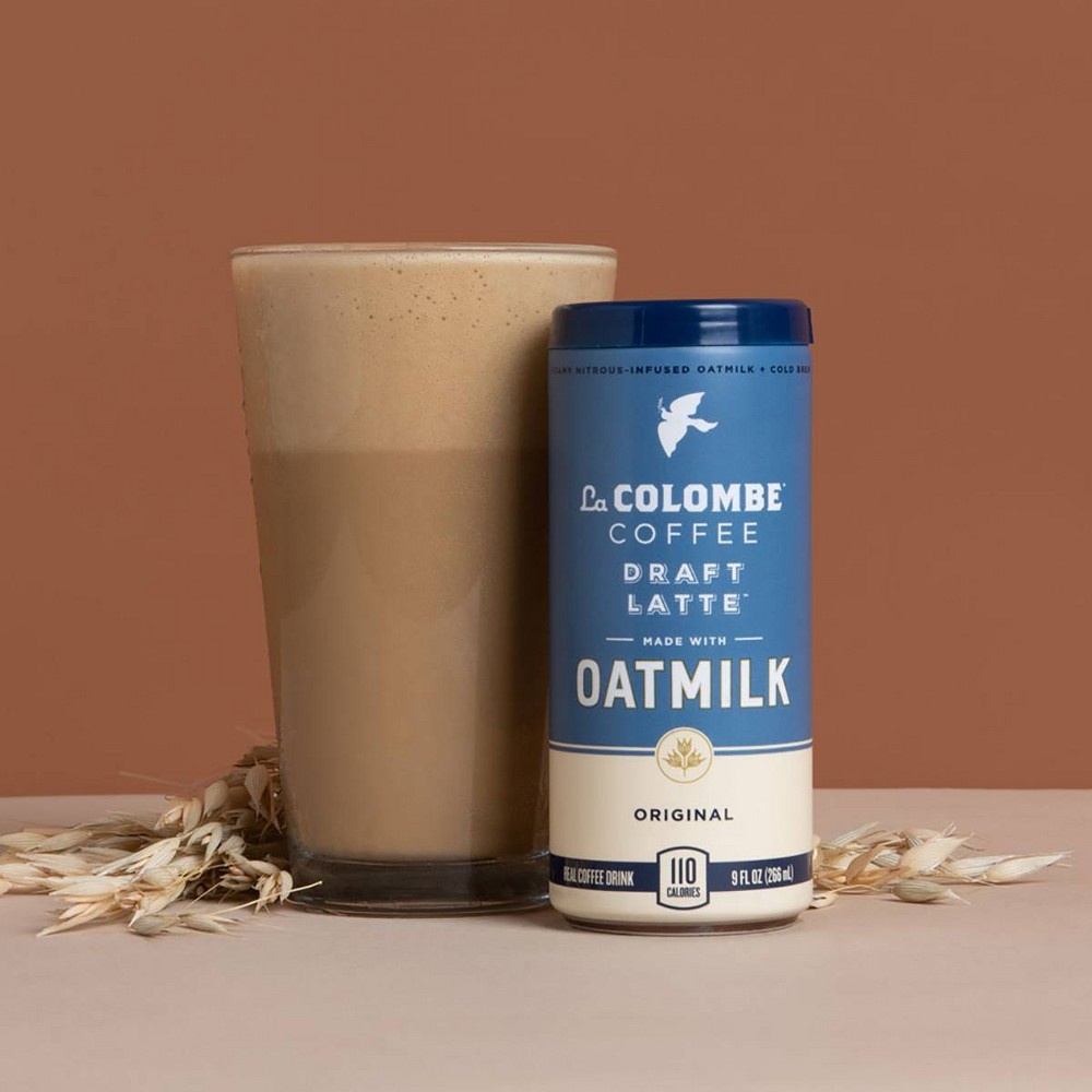 slide 4 of 4, La Colombe Original Draft Latte made with Oatmilk - 4pk/9 fl oz Can, 4 ct; 9 fl oz