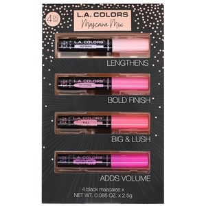 slide 1 of 1, L.A. Colors Mascara Mix 4 Piece Gift Set, 4 ct