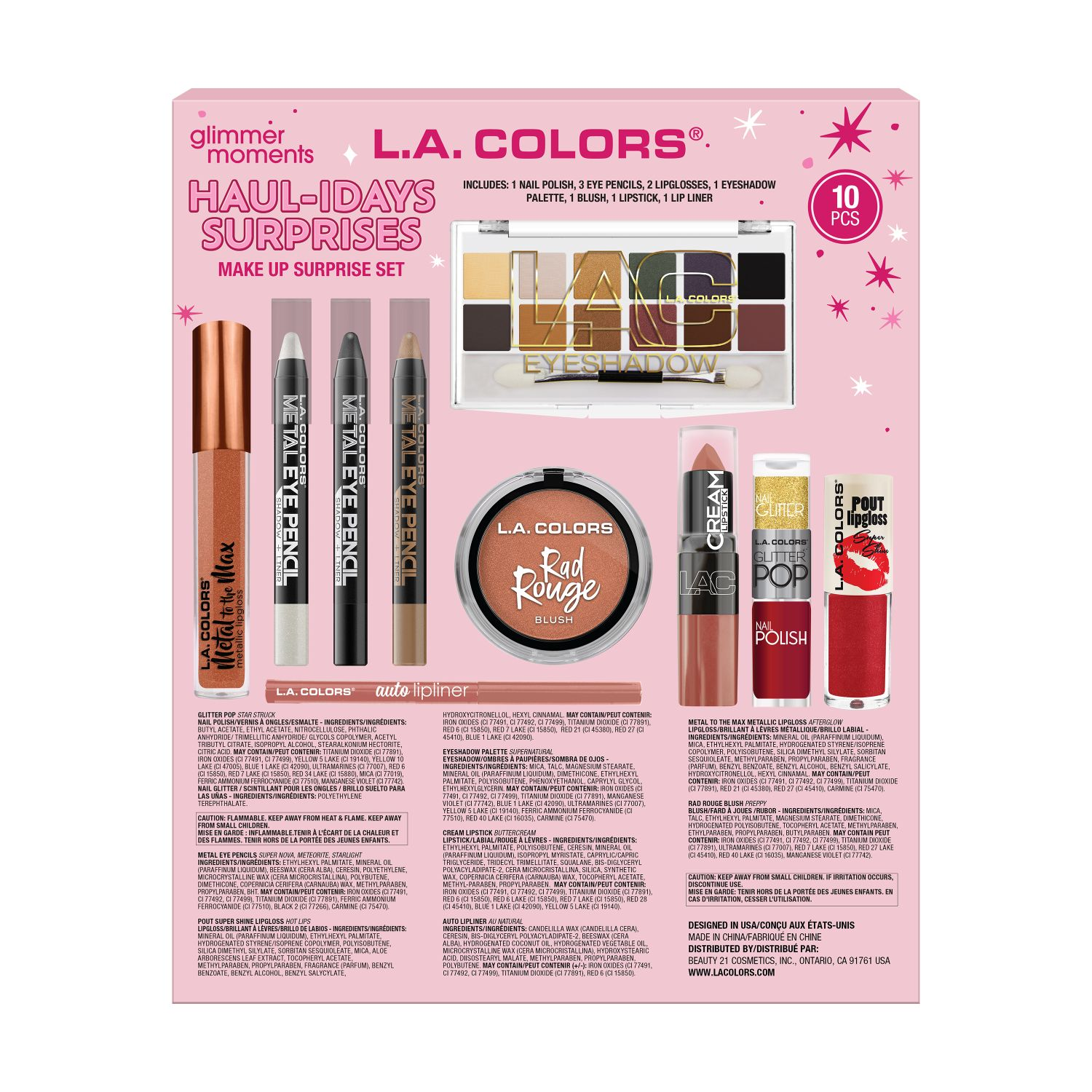 slide 2 of 2, L.a. Colors® 10 Pcs Haul-Days Surprises Makeup Set Display, 10 ct