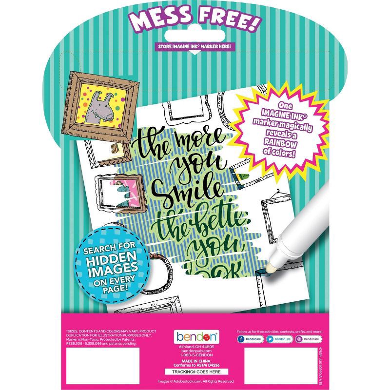 slide 2 of 3, Bendon Unicorn Imagine Ink Magic Ink Book, 1 ct