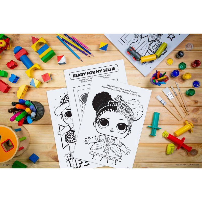 slide 5 of 6, Bendon LOL Surprise Coloring Book with Mini Stamper Markers, 1 ct