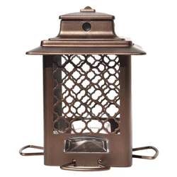 Metal Hopper Song Bird Feeder Capacity