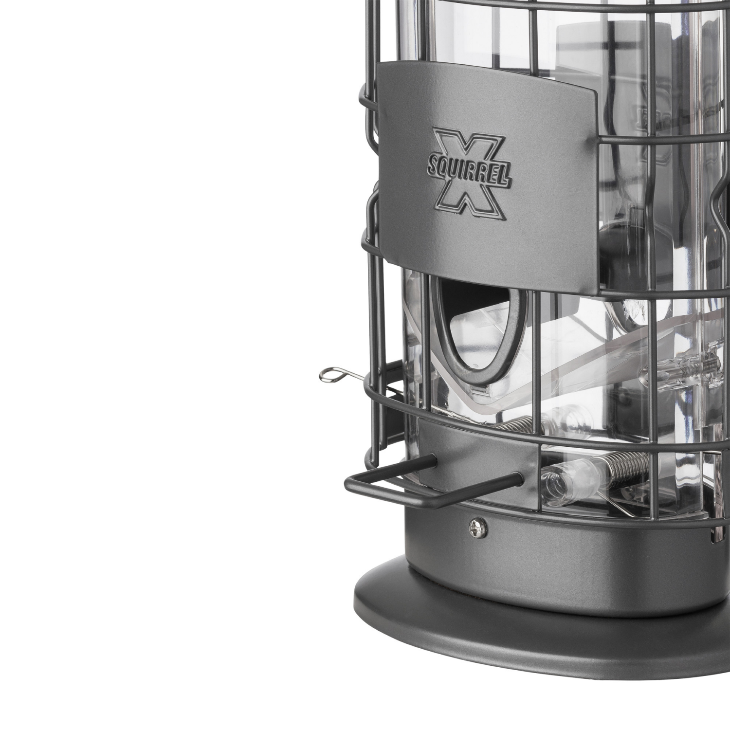 slide 3 of 4, Squirrel-X Squirrel Proof Bird Feeder - Gunmetal, 1.5 lb