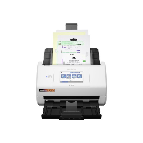 slide 9 of 9, Epson Rapidreceipt Rr-600W - Document Scanner - Contact Image Sensor (Cis) - Duplex - Legal - 600 Dpi X 600 Dpi - Up To 35 Ppm (Mono) / Up To 35 Ppm (Color) - Adf (100 Sheets) - Up To 4000 Scans Per Day - Usb 3.0, Wi-Fi, 100 ct