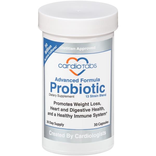 slide 1 of 1, CardioTabs Advanced Formula Probiotic Dietary Supplement Capsules, 30 ct