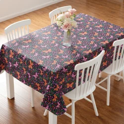 Meijer Corporate Seasonal Spring Butterflies Peva Tablecloth - 60 in x 84 in