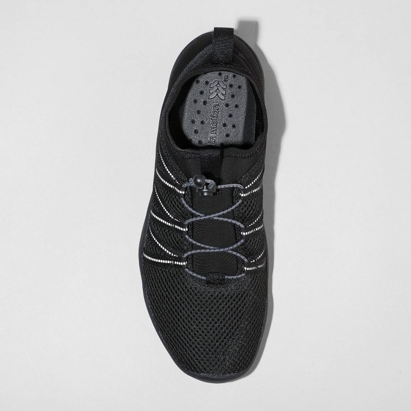 slide 3 of 3, Men's Max Water Shoes - All in Motion™ Black 8: Slip-On, Elastic Laces, EVA Insole, Recycled Polyester Upper, 1 ct