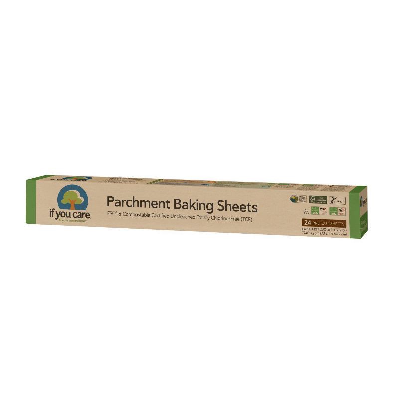 slide 2 of 5, If You Care Unbleached Chlorine Free Parchment Sheets - 24ct, 24 ct